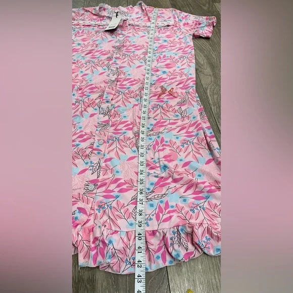 Tropical Pink and White Button-Up Dress - Picture 8 of 11